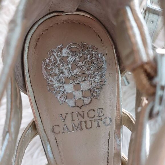 Vince Camuto Fantin Gladiator High Heels Gold size 6 - Picture 9 of 10